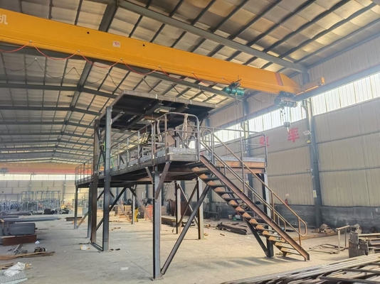 Plateforme de structure en acier personnalisable pour projets miniers galvanisée